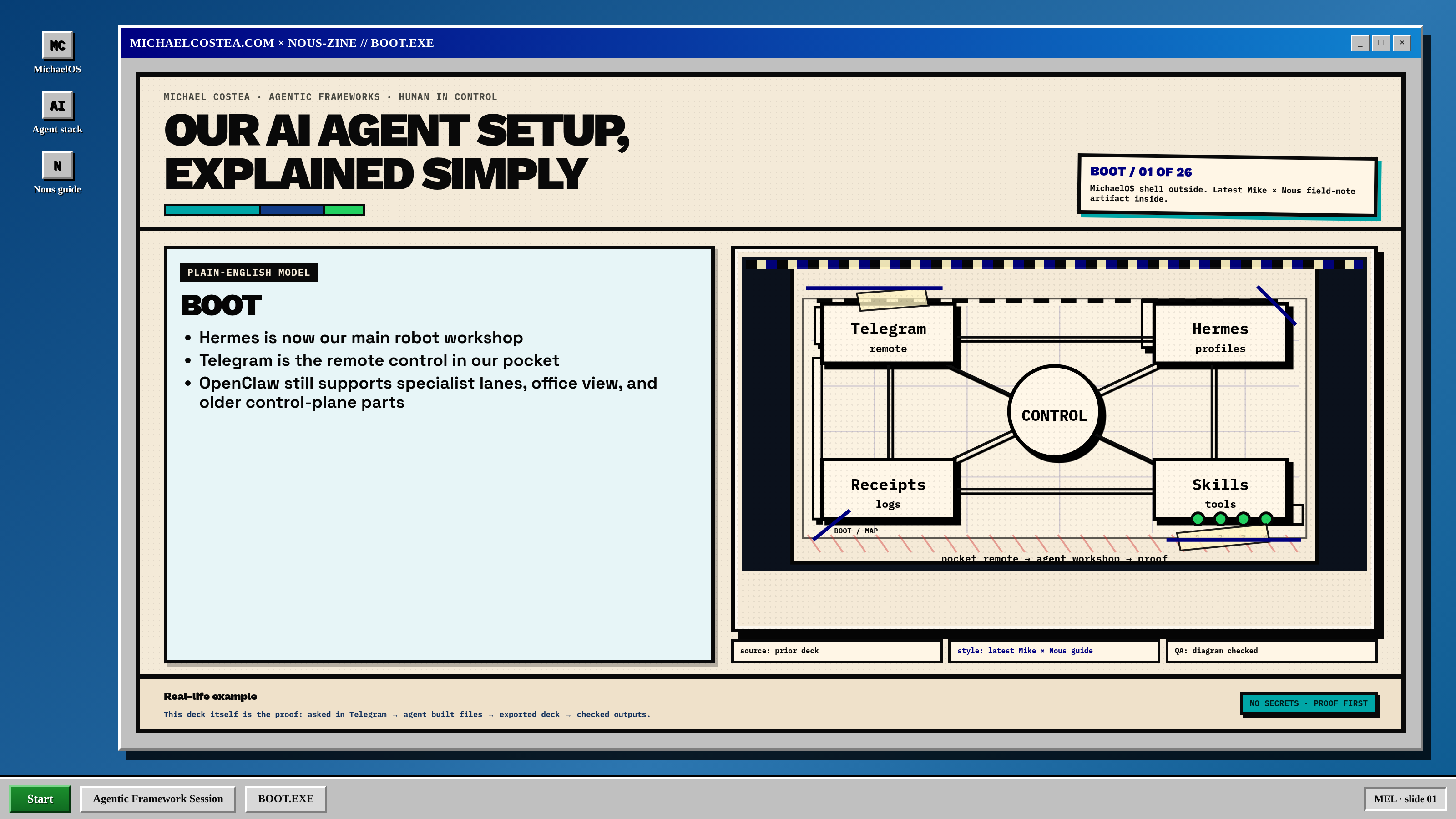 Agentic framework session presentation preview slide