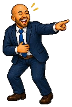 Pixel mini Michael celebrating the visible AI operating layer